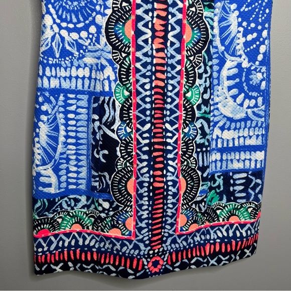 LILLY PULITZER Multicolor Blue Mila Shift Dress - Picture 4 of 8